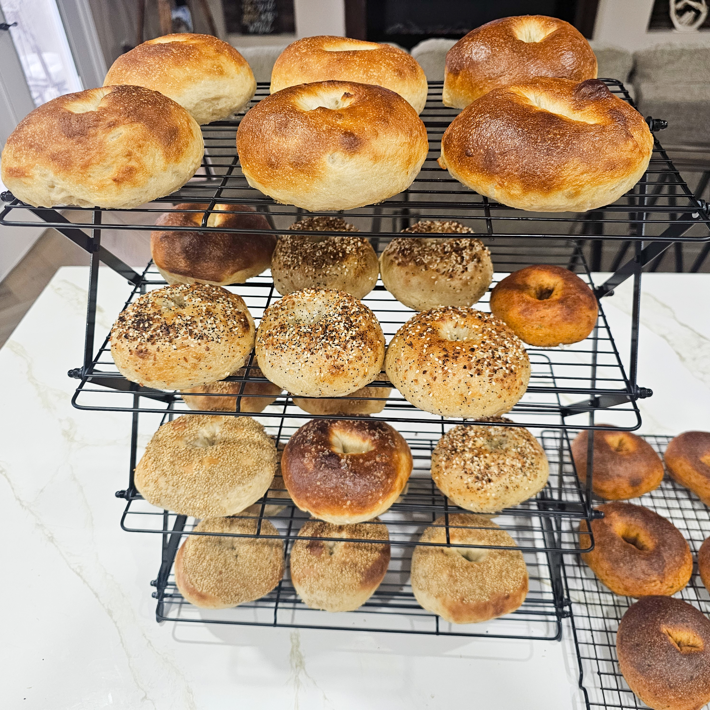 Hand-Rolled Sourdough Bagels